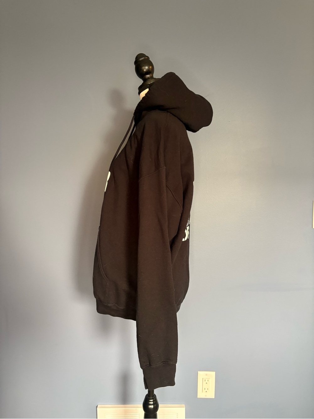 Gildan Black Hoodie with White "SAFETY ADVISOR" Print size L - Picture 4 of 8